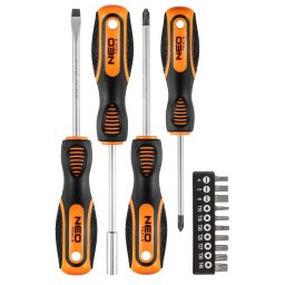 NEO TOOLS Csavarhz kszlet, fali tartval, 14db 25 v garancival 04-196