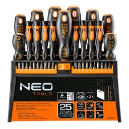 NEO TOOLS Csavarhz kszlet + bitek 37db 25 v garancival 04-210