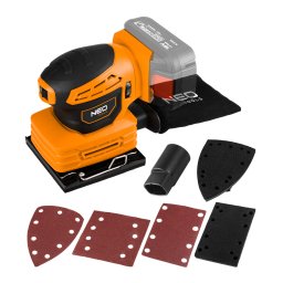 NEO TOOLS Akkus sznkefementes rezgcsiszol, Energy+, 18V, 3 cserlhet talppal, akku nlkl 3 v garancival 04-623