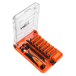 NEO TOOLS Mszersz, preczis csavarhzkszlet, bitekkel, nyllel s hosszabbt szrakkal, 45db-os 06-111-1