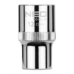NEO TOOLS Dugkulcs 12mm, 1/2", 6 pontos, SUPERLOCK 25 v garancival 08-012
