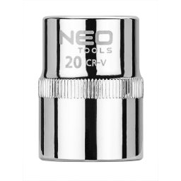 NEO TOOLS Dugkulcs 20mm, 1/2", 6 pontos, SUPERLOCK 25 v garancival 08-020