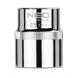 NEO TOOLS Dugkulcs 25mm, 1/2", 6 pontos, SUPERLOCK 25 v garancival 08-025