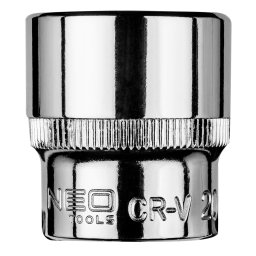 NEO TOOLS Dugkulcs 20mm, 3/8", hatlap 25 v garancival 08-180