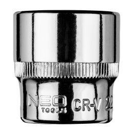 NEO TOOLS Dugkulcs 22mm, 3/8", hatlap 25 v garancival 08-182
