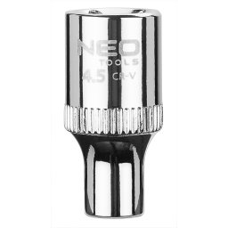 NEO TOOLS Dugkulcs 4.5mm, 1/4", 6 pontos, SUPERLOCK 25 v garancival 08-221