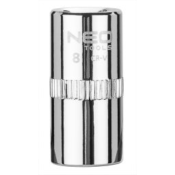 NEO TOOLS Dugkulcs 8mm, 1/4", 6 pontos, SUPERLOCK 25 v garancival 08-226