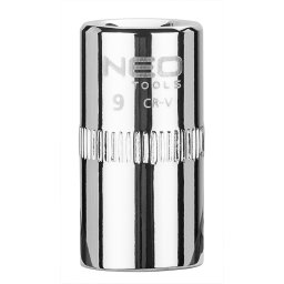NEO TOOLS Dugkulcs 9mm, 1/4", 6 pontos, SUPERLOCK 25 v garancival 08-227