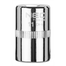 NEO TOOLS Dugkulcs 11mm, 1/4", 6 pontos, SUPERLOCK 25 v garancival 08-229