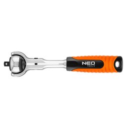 NEO TOOLS Racsnis kulcs 1/4", forgfejes 360, 72 fog 25 v garancival 08-540