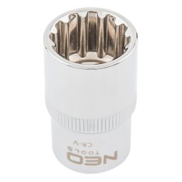 NEO TOOLS Dugkulcs 13mm, 1/2", SPLINE 25 v garancival 08-585