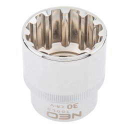 NEO TOOLS Dugkulcs 30mm, 1/2", SPLINE 25 v garancival 08-598