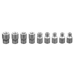 NEO TOOLS Torxkulcs kszlet 9db, 1/2", E10 - E25 25 v garancival 08-649