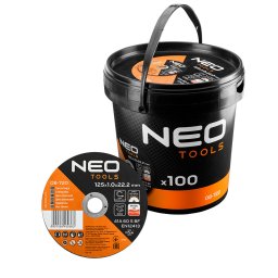 NEO TOOLS Vgkorong, fmhez, 125x1x22,2mm, 41A 60 S BF INOX, 100db/cs 08-722