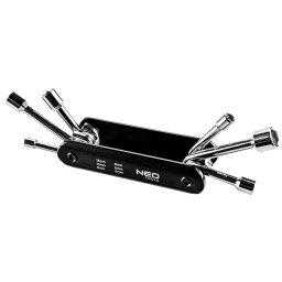NEO TOOLS Dugkulcskszlet, sszecsukhat, 5, 6, 8, 9, 10, 12mm, 6 rszes 25 v garancival 09-570
