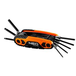 NEO TOOLS Torxkulcs kszlet, sszecsukhat, T9-T40 8db 25 v garancival 09-573