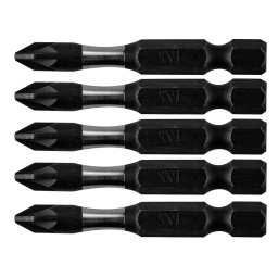 NEO TOOLS Torzis tvecsavaroz bitek S2, 50mm, PZ2, 5db 09-579