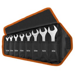 NEO TOOLS Villskulcs kszlet 8db, 5.5 - 27mm, szuper vkony kivitel, sszehajthat tokban 25 v garancival 09-860