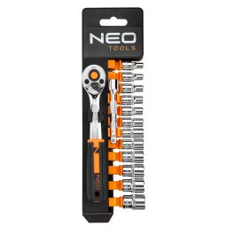 NEO TOOLS Dugkulcskszlet 14db, 1/4" 25 v garancival 10-000