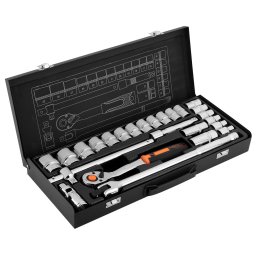 NEO TOOLS Dugkulcskszlet 1/2", 25db 25 v garancival 10-036