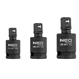 NEO TOOLS Csukls told kszlet tvecsavarozkhoz 1/4", 3/8",1/2" 10-256