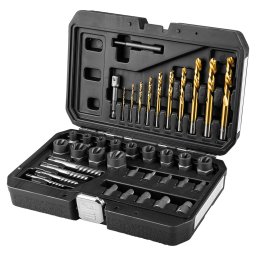 NEO TOOLS Trtcsavar kiszed kszlet, vezetfrkkal, 40db-os 11-923
