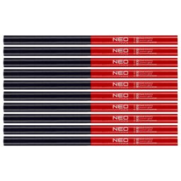 NEO TOOLS csceruza ktszn, piros-kk, 12db 13-805