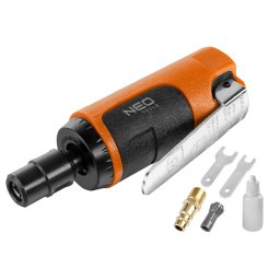 NEO TOOLS Pneumatikus egyenes csiszol 1/4" 1/8", 6mm/3mm, 25 000 rpm 2 v garancival 14-014