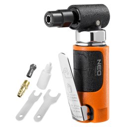 NEO TOOLS Pneumatikus derkszgcsiszol, sarokcsiszol 1/4" 1/8", 6mm/3mm, 20 000 rpm 2 v garancival 14-016