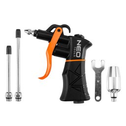 NEO TOOLS Pneumatikus lefvpisztoly, nagy teljestmny, cserlhet fejekkel 14-725