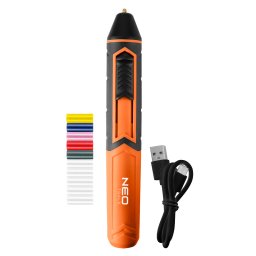 NEO TOOLS Ragaszttoll, akkus, 8mm-es patronokhoz 17-085