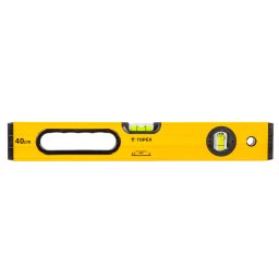 TOPEX Vzmrtk, 40cm, 2 libella, 1 markolat, aluminium, ?0,5mm/m 29C601