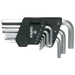 TOPEX Imbuszkulcs kszlet 9db, 1.5-10mm, gmbfejes 35D955
