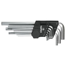TOPEX Imbuszkulcs kszlet 9db, HOSSZ 1.5-10MM 35D956