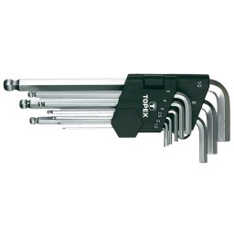 TOPEX Imbuszkulcs kszlet 9db, 1.5-10mm, gmbfejes 35D957