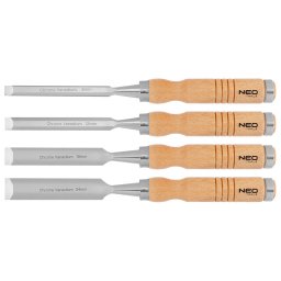 NEO TOOLS Favs kszlet 6, 12, 18, 24mm, 4db-os fa nyllel 37-800