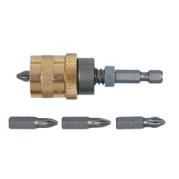 TOPEX Behajtfej 1/4" gipszkatonhoz, bitekkel 39D340