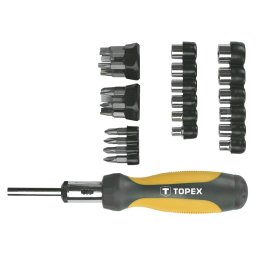 TOPEX Bitfejes Csavarhz kszlet 34db, RACSNIS 39D356
