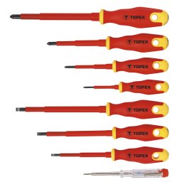 TOPEX Csavarhz kszlet 8db, 1000V, szigetelt 39D674