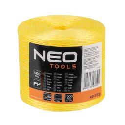 NEO TOOLS Polipropiln, PP, zsinr, 500m 49-933