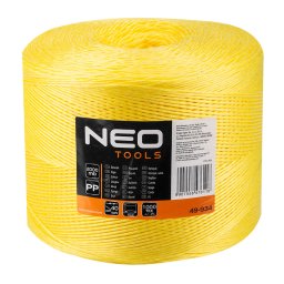 NEO TOOLS Polipropiln, PP, zsinr, 2000m 49-934