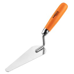 NEO TOOLS Stukkkanl, keskeny macskanyelv, rozsdamentes, 165x17x54mm, fa markolat 50-122