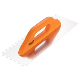 NEO TOOLS Acl simt, fogazott, rozsdamentes, 380x128mm, 10x10x10mm, fa markolat 50-174