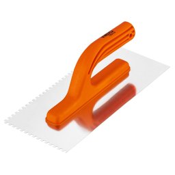 NEO TOOLS Acl simt, fogazott, rozsdamentes, 270x125mm, 4x4x4mm, manyag markolat 50-205