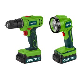 VERTO Akkus fr, lmpval 2x18V,Li-Ion/1.5 Ah, koffer 2 v garancival 50G293