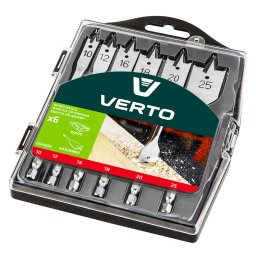 VERTO Lapos fafr kszlet 10, 12, 16, 18, 20, 25mm, 6db 60H804
