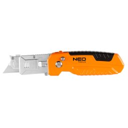 NEO TOOLS Trapzpengs ks, 90 fokban elfordthat fejjel, vg s kapar funkci, sszecsukhat, aluhzas, 2db tartalk pengvel 63-708