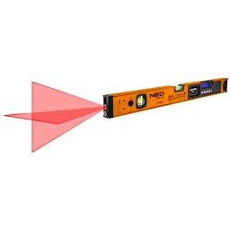 NEO TOOLS Digitlis vzmrtk, szgmrvel s lzer irnyzkkal, 2 libells, 60cm 71-200