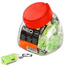NEO TOOLS Vzmrtk libella, kulcstart, 80db/dob. 71-225