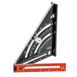NEO TOOLS Talpas derkszg, alumnium, kiegszt vonalzval, 45 fokos szrral, mrsklval, 185mm 72-105